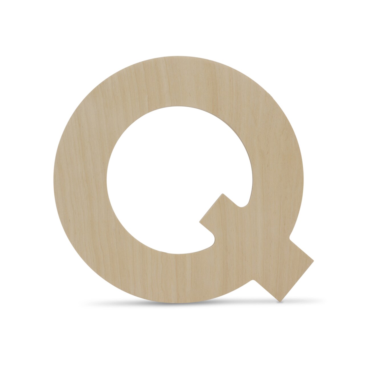 Wooden Letter Q 12 inch or 8 inch, Unfinished Large Wood Letters for Crafts | Woodpeckers